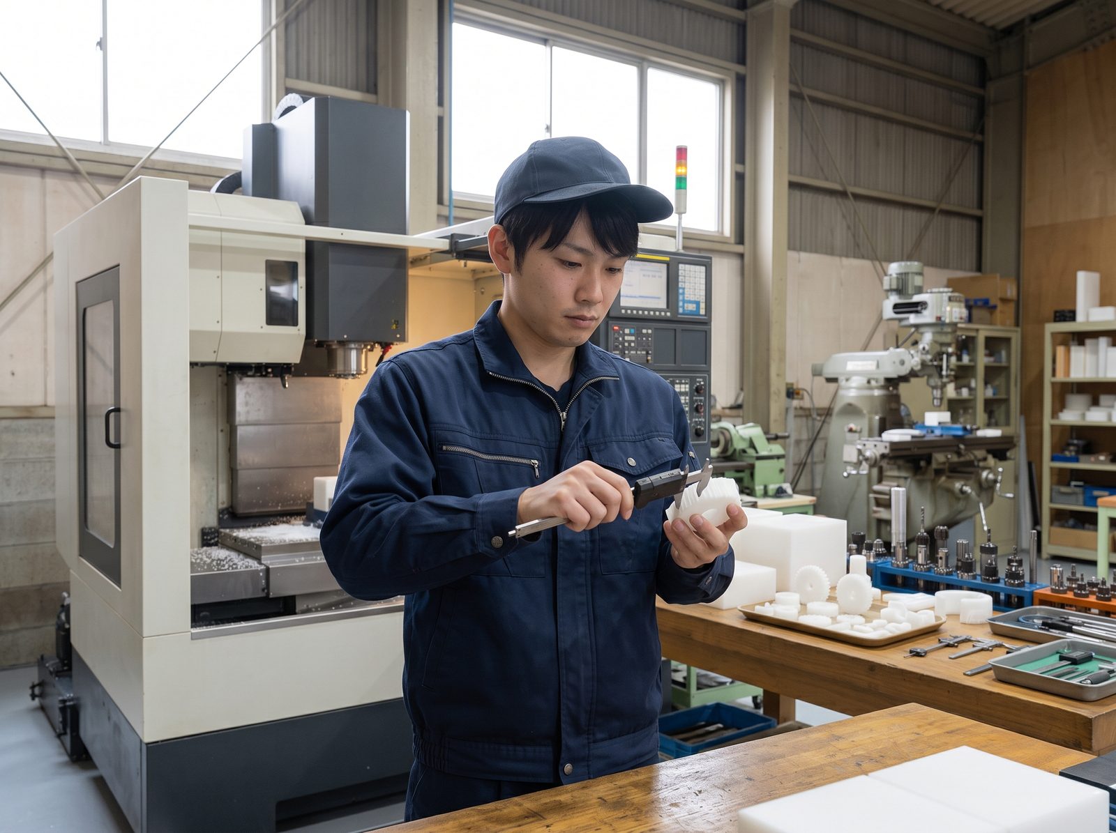 加工中の様子